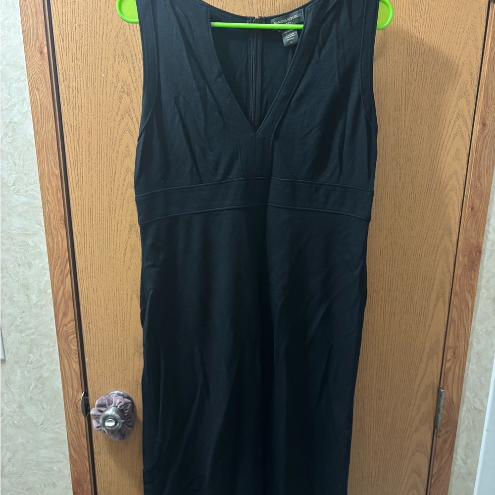 Banana Republic Classic Black Midi Dress